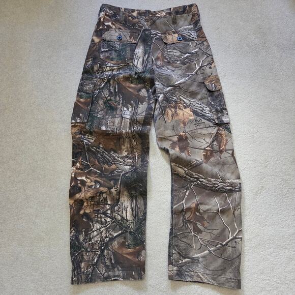 Realtree Xtra Youth XL 14/16 Cargo Camo Pants Brown Tan - Picture 2 of 16